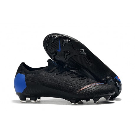 Scarpe da Calcio Nike Mercurial Vapor 12 Elite FG Nero Blu Naranja