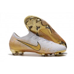 Scarpe da Calcio Nike Mercurial Vapor 12 Elite FG Bianco Oro