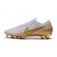 Scarpe da Calcio Nike Mercurial Vapor 12 Elite FG Bianco Oro