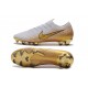 Scarpe da Calcio Nike Mercurial Vapor 12 Elite FG Bianco Oro