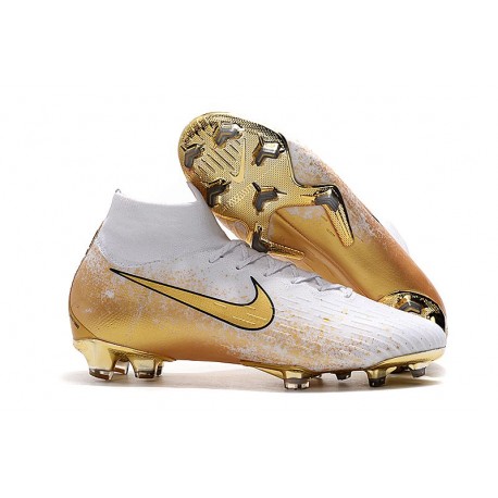 Scarpa Nike Mercurial Superfly VI 360 Elite FG - Bianco Oro