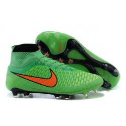 Scarpe da Calcio Nike Magista Obra FG Con Tacchetti Verde Arancio