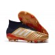 Scarpa Nuovo Adidas Predator 19.1 FG - Oro Rosso Argento