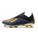 Scarpe da calcio adidas X 19+ FG per terreni duri Nero Blu Oro