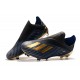 Scarpe da calcio adidas X 19+ FG per terreni duri Nero Blu Oro