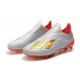 Scarpe da calcio adidas X 19+ FG per terreni duri Argento Rosso