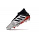 Scarpa Nuovo Adidas Predator 19.1 FG - Argento Nero Rosso