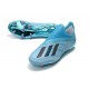 Scarpe da calcio adidas X 19+ FG per terreni duri Ciano Brillante Nero
