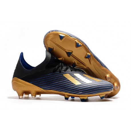 Scarpa da Calcio adidas X 19.1 FG Nero Blu Oro