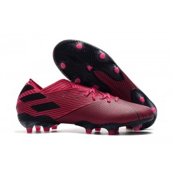 Scarpe Calcio Adidas Nemeziz 19.1 FG Rosa Nero