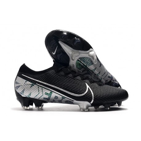 Scarpe Nuovo Nike Mercurial Vapor 13 Elite FG Nero Argento