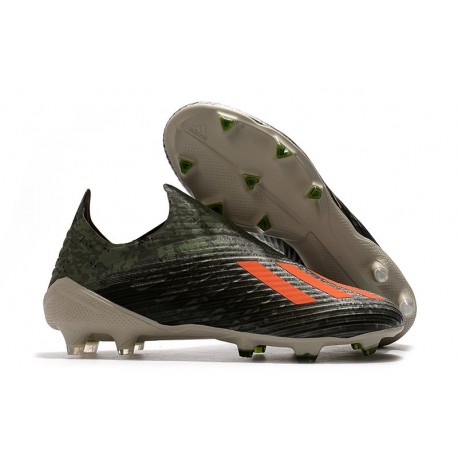 Scarpe da calcio adidas X 19+ FG per terreni duri Verde Legacy/Arancione Solar/Gesso