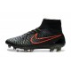 Nuovo 2015 Nike Magista Obra FG ACC Scarpe Calcio Nero Verde