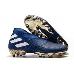 adidas Nemeziz 19+ FG Terreni Compatti Blu Bianco