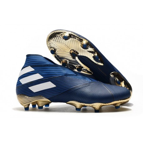 adidas Nemeziz 19+ FG Terreni Compatti Blu Bianco
