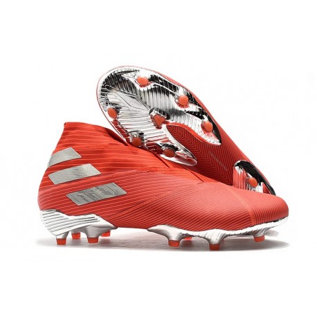 adidas Nemeziz 19+ FG Terreni Compatti Rosso Argento