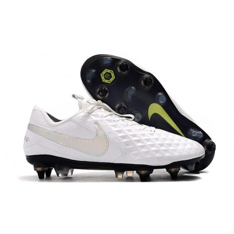 SCARPE NIKE TIEMPO LEGEND VIII ELITE SG-PRO ACC Bianco Platino Grigio Lupo