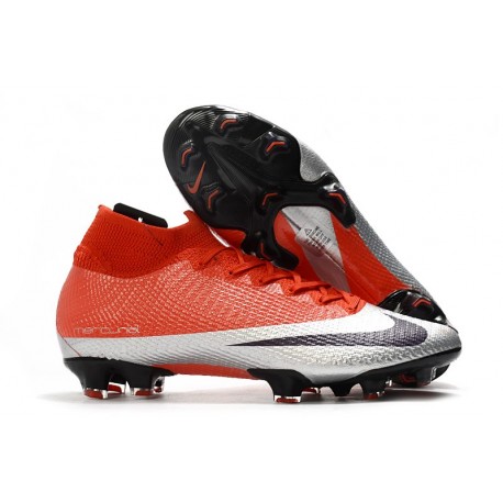 Nike Mercurial Superfly 7 Elite FG Scarpe - Rosso Argento Nero