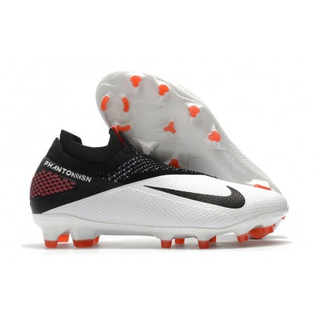 Scarpe Nike Phantom VSN 2 Elite DF FG -Bianco Nero Cremisi Laser