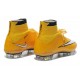Nike Scrapa Calcio Mercurial Superfly Iv FG Tacchetti Giallo Bianco