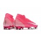 Nike Mercurial Superfly 7 Elite FG ACC x Mbappé Rosa Blast Bianco Nero