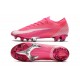 Scarpe Nike Mercurial Vapor 13 Elite FG x Mbappé Rosa Blast Bianco Nero