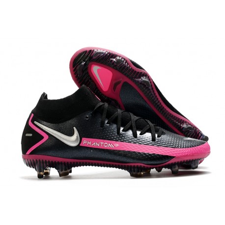 NIKE Scarpe Phantom Gt Elite Df Fg - Nero Argento Rosa Blast