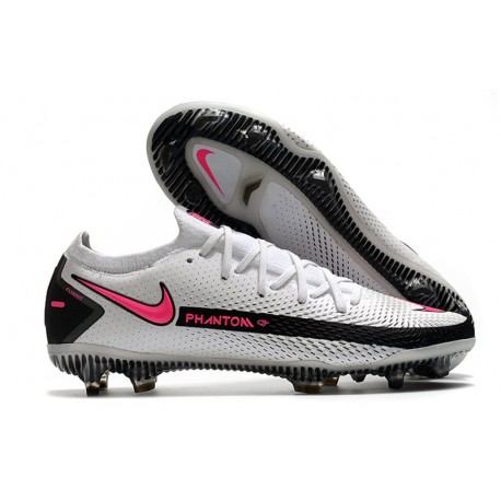 Scarpa 2021 Nike Phantom GT Elite FG Bianco Rosa Blast Nero