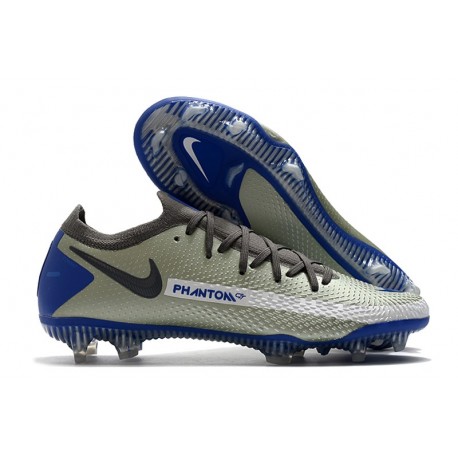 Scarpa 2021 Nike Phantom GT Elite FG Blu Grigio Nero