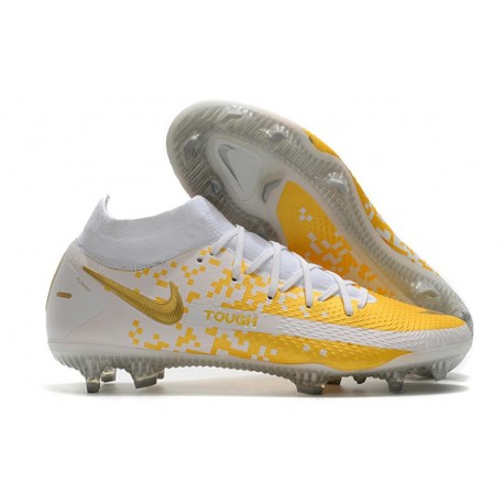 NIKE Scarpe Phantom Gt Elite Df Fg - Oro Bianco