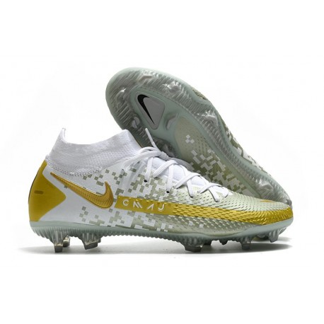 Nike Phantom GT Elite Dynamic Fit FG Bianco Oro