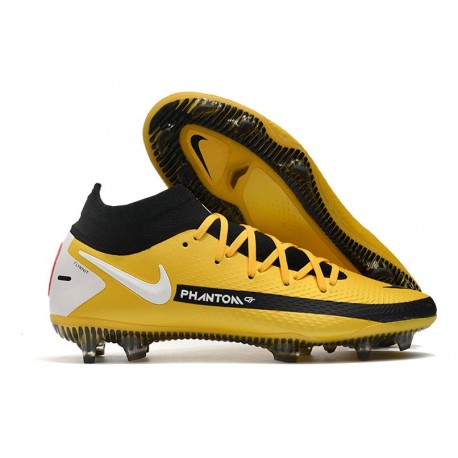 NIKE Scarpe Phantom Gt Elite Df Fg - Giallo Nero Bianco