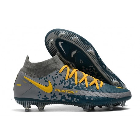 Nike Phantom GT Elite Dynamic Fit FG Grigio Blu Giallo