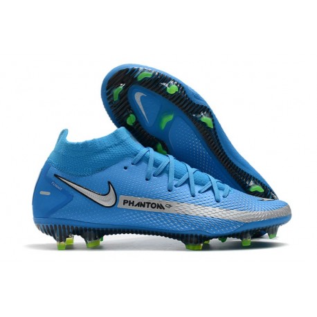 NIKE Scarpe Phantom Gt Elite Df Fg - Blu Argento