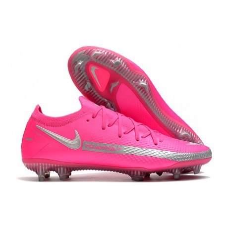 Scarpa 2021 Nike Phantom GT Elite FG Rosa Argento