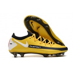 Nike Nuovo Scarpe da Calcio Phantom GT Elite FG Giallo Nero Bianco