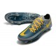 Nike Nuovo Scarpe da Calcio Phantom GT Elite FG Blu Grigio Giallo