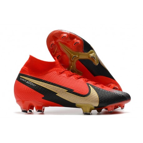 Scarpa Nike Mercurial SuperflyVII Elite FG Rosso Nero Oro