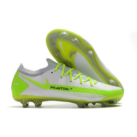 Nike Nuovo Scarpe da Calcio Phantom GT Elite FG Bianco Verde