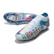 Nike Phantom GT Elite DF FG 3D Bianco Blu Cloro Rosa Blast Opti Giallo