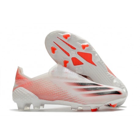Scarpa Nuovo adidas X Ghosted+ FG Bianco Rosso Nero