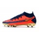 Scarpa Calcio Nike Phantom GT Elite DF FG Arancio Blu Oro