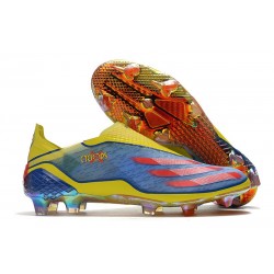 Scarpa Nuovo adidas X Ghosted+ FG X-Men - Blu Rosso Vivido Giallo Acceso
