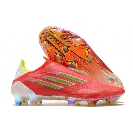 adidas X Speedflow+ FG Nuovo Rosso Nero Core Rosso