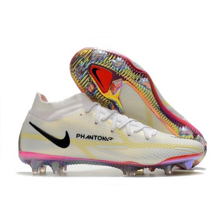 Nike Phantom GT 2 Elite DF FG Bianco Nero Cremisi Vivace Rosa Blast