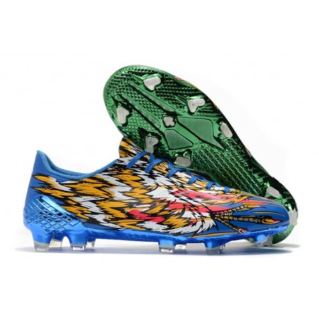 Adidas F50 Ghosted Adizero HT FG Blu Verde Arancio