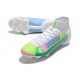 Scarpe Nike Mercurial Superfly 8 Elite DF FG Bianco Blu Verde