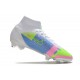 Scarpe Nike Mercurial Superfly 8 Elite DF FG Bianco Blu Verde