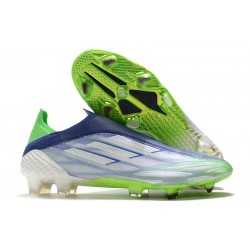 adidas X Speedflow+ FG Nuovo Bianco Verde Screaming Sonic Ink