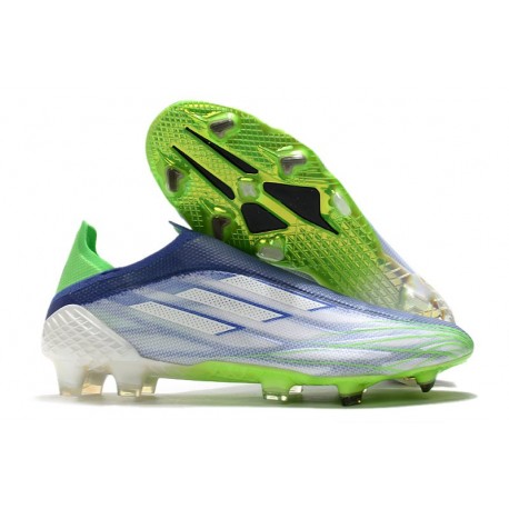 adidas X Speedflow+ FG Nuovo Bianco Verde Screaming Sonic Ink
